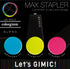 Max HD-10XS/LG Portable Stapler, Color Gimmick, 10 Pieces, Light Green...