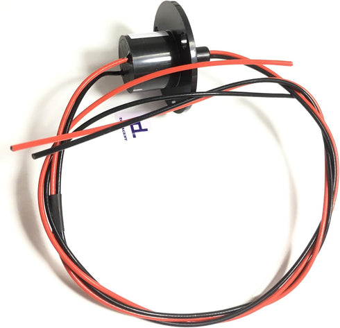Taidacent 2 Wires 15A 20A 30A 40A 60A Slip Ring Collector Ring Rotary Electrical Contact (10A)...