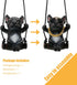 French Bulldog Car Mirror Hanging Accessories Cute Swinging Dog Rear View Mirror Accessories for Men & Women (Black)...