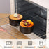 Yachi Ramekins Black, 4 oz 6 Pieces Ceramic Baking Ramekin Set of 6 Stoneware Bakeware Serving for Sauces Dipping Onion Soup Lava Cake Flan Creme ...