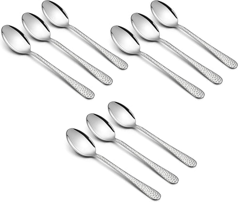 9-Piece Stainless Steel Kids Spoons, HaWare Toddler Flatware, Kids Silverware Preschooler Utensils, Baby Spoons for Self Feeding, Mini Cutlery Set...