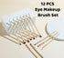 Eyeshadow Brush Set, Concealer, Eyeliner and Eyebrow Brush, 12-Pieces Eye Makeup Brushes with Soft Synthetic Fiber and Wood Handle...