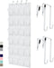 GORILLA GRIP Over the Door Shoe Organizer, 24 Large Breathable Mesh Pockets, Space Saving Hanging Storage Holder, Closet Rack Hanger Holds Up to 4...