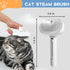 Pet Steam Brush for Shedding, Short & Long Hair Cat Grooming, Dog Steamy Self Cleaning Spray Brush with Release Button, Anti-Static Mist Hair Comb...