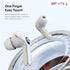 Crystal Earbuds (Baby Blue) - Dive into a World of Color and Sound with Chic Pastel Hues & Transparent LED Display Case - Premium Wireless Audio E...