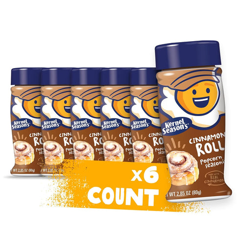 Kernel Season's Popcorn Seasoning, Cinnamon Roll, 2.85 Ounce (Pack of 6)...