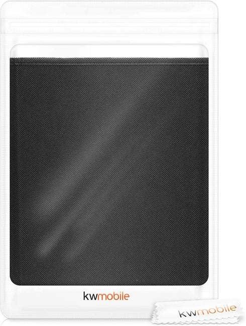 kwmobile Dust Cover Compatible with Universal Keyboard (L) - Computer Keyboard Protector Fabric Case - Black...
