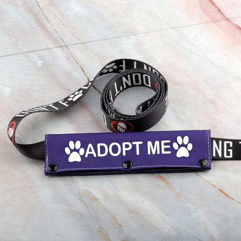 Rescue Dog Leash Sleeve Adopt Me Dog Leash Wrap Pet Adoption Patch (Adopt Me)...