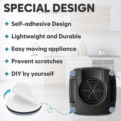 Appliance Sliders for Kitchen Appliances, 20 PCS Self-Adhesive Small Kitchen Appliance Slider for Coffee Maker, Air Fryer, Pressure Cooker, Combin...