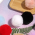 SUSULU White Pom Poms for Crafts,Small White Pom Pom Balls,Faux Fur Pompom with Tiny Cord for Hat Shoes Garment Accessories 2.8in Pack of 6...