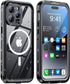 Design for iPhone 15 Pro case Waterproof 6.1'', Full Body Dust Proof Shockproof Phone Case Cover with Screen Protector- Black...