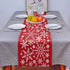 Christmas Snowflake Table Runner Xmas Red Burlap Table Runners for Home Décor Crafts for Family Dinner, Parties, Thanksgiving, Christmas & Gatheri...