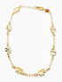 LESLIE BOULES Elegant 18K Gold-Plated Anklet with Seven Elephant Charms - Symbols of Protection, Abundance, and Good Luck...