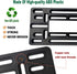 Aootf Front License Plate Mounting Kit- License Plate Bracket & Black Aluminum Car Tag Holder Cover Fit No Drilling Hole Front Bumper, Universal A...