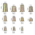 230 Pcs Threaded Inserts Nuts, Threaded Wood Inserts Nuts Assortment Tool Kit, 11 Sizes Metric M4/M5/M6/M8/M10 Hex Socket Drive Furniture Screw in...