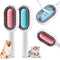 4 in 1 Pet Hair Removal Comb with Gravity Water Tank, Cat Dog Massage Brush Self Cleaning Grooming Wet Comb for Shedding Fur (Long Hair, 2PCS)...