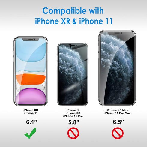 JETech Screen Protector for iPhone 11 and iPhone XR 6.1-Inch, Tempered Glass Film, 2-Pack......