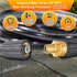 Boltigen M22 x 1/4NPT Pressure Washer Adapter, 2PCS M22 to 1/4 NPT Pressure Washer Coupler, 1/4" Male to M22 Male Adapter, M22 Pressure Washer Hos...