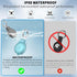 2 Pack Secure Lock AirTag Holders, Waterproof Airtag Keychain Full Protective Anti-Scratch Airtag Case Hard Shell Hidden for Luggage, Backpack, Ke...