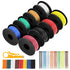 22 Gauge Wire 160FT, 8 Colors Each 20FT 22AWG Hook Up Wire Kit, Stranded Tinned Copper Wire for DIY Electronics, Automotive, Breadboard, Home, Pow...