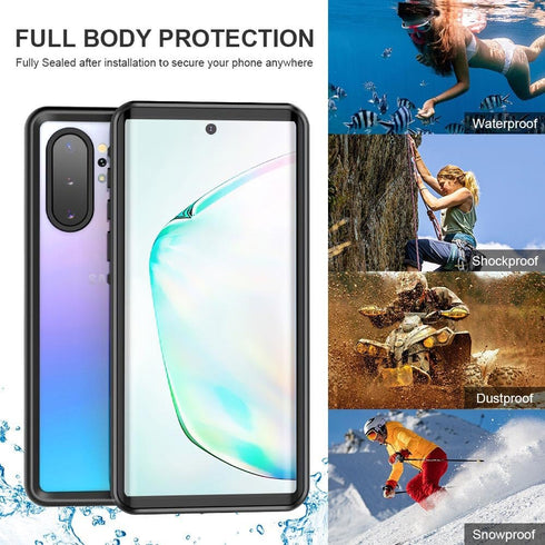 Note 10 Plus Waterproof Case for Samsung Galaxy Note 10 Plus Waterproof Case, Built in Screen Protector Case for Samsung Note 10 Plus 5G, IP68 Wat...