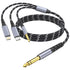 Lightning to 1/4 TRS Audio Stereo Cable, 3 in 1 to 1/4 Male Aux Audio Cord Compatible with iPad, iPhone 13 Pro for Amplifier, Mixer, Home Theater,...