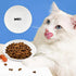 2 Pcs Cat Bowls, Wide & Shallow Cat Plates for Whiskey Fatigue Relief, 15cm/6’' Ceramic Cat Feeding Dishes Cute Fish Bone Design, Wet & Dry Food F...