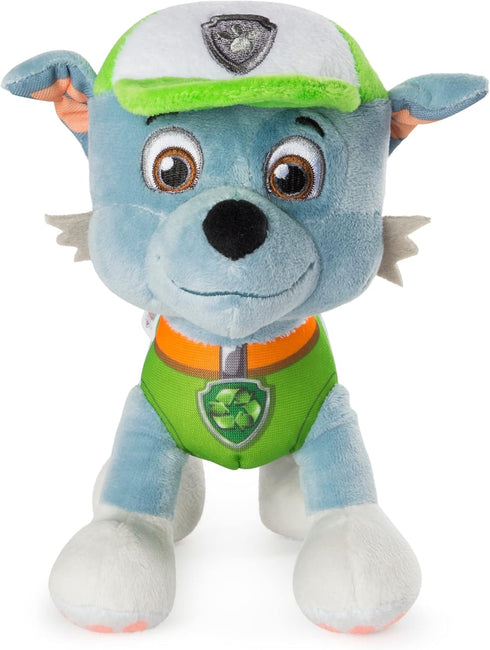 Paw Patrol – 8” Rocky Plush Toy, Standing Plush with Stitched Detailing, for Ages 3 and up...
