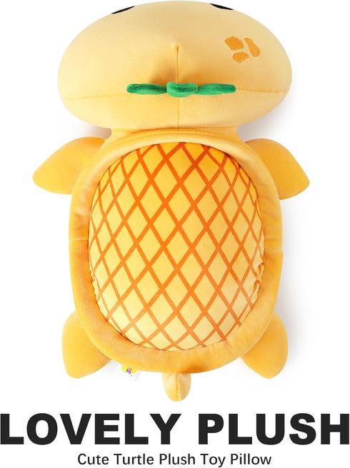 Onsoyours Turtle Plush Cute Pineapple Soft Stuffed Animal Turtle Plush Pillow, Tortoise Kawaii Pineapple Plushie Toy for Kids (Pineapple Turtle, 1...