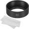 PATIKIL 49mm Lens Hood, Standard Focus Frosted Surface Anti-reflective Inside Hood with Cleaning Cloth for Camera Lens, Black for Nikon, for Fujif...