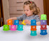17 PCs Multicolor Nesting and Stacking Cups Set, Baby Bathtub Toys, Early Learning Educational Toys for Infants, Toddlers, Stacking Cups with The ...