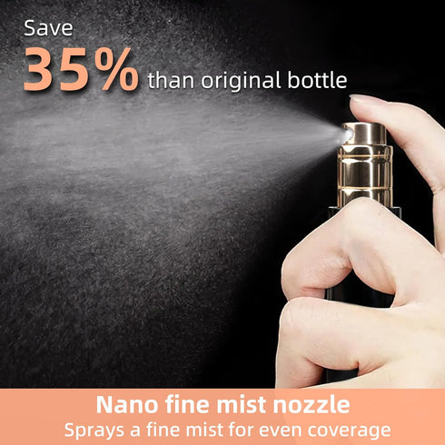 AC00BK Perfume atomiser, Magnetic Lid Refillable Perfume Bottle, Portable and Leak-proof, Bottom Fill, Suitable for Women and Men Travel and Gifts...