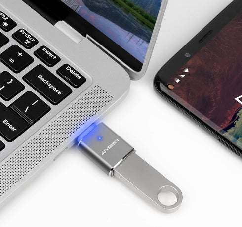 USB C to USB Adapter(2 Pack), USB C Male to USB 3.0 Female Adapter OTG Converter Compatible with MacBook Pro 2019/2018/2017,MacBook Air 2018 and M...