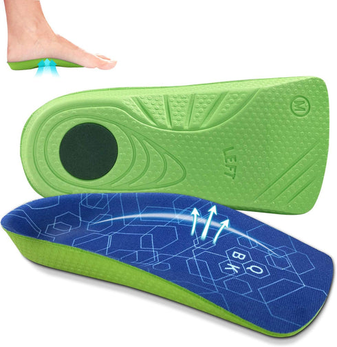 Achilles Tendonitis Relief, QBK Metatarsalgia Insole for Plantar Fasciitis, O/X-Legs, Flat Feet, Overpronation, Heel Spurs, Men & Women Daily Use ...