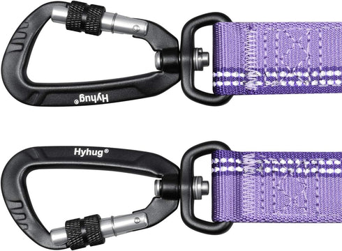 Hyhug Pets 24 Inches Short Leash (2021 and Sturdy Jacquard Weave Nylon Lead for Giant Large Medium Dogs Walking, Jogging,Camping and Training. (24...