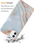 J.west for iPhone 12/12 Pro Case 6.1-inch, Luxury Grey Marble Design Graphics Stone Pattern Ultra Slim Thin Flexible Soft Rubber TPU Silicone Prot...