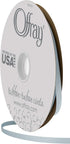 Offray 1/4" Wide Double Face Satin Ribbon, 100 Yards, Light Blue...