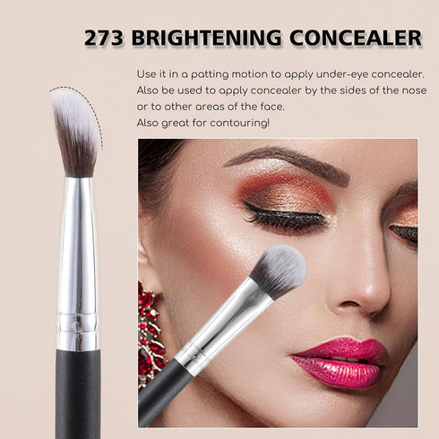 Concealer Brush Under Eye Kitten Paw Makeup Brush Soft Synthetic Bristles for Liqud Cream Powder Eye Concealer Eyeshadow Blending,Covers Blemishes...