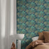 Green Forests Peel and Stick Wallpaper Deer Floral Contact Paper Removable Waterproof Wallpaper Self-Adhesive Wallpaper Decorative Wallpaper for B...