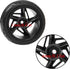 5-Spoke 12mm Hex Hub Wheel Rims & Rubber Tires Compatible with HSP Tamiya HPI Kyosho 1/10 On-Road Touring Car,WLtoys 1/14 144001 Traxxas 1/16 Slas...