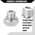 Oil Pressure Coolant Adapter Fitting Sensor Adapter for LS Series Engine/Front/Oil Pressure Sensor Adapter/Durable / 1 Set/Silver Tone...