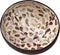 ChezMax Natural Coconut Bowl Mother of Pearl Inlaid Shell Bowls Key Bowl for Entryway Table Candy Container Nuts Holder Fruits & Dry Snack Storage...