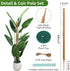 Moss Pole, 49 Inch Bendable Moss Pole for Climbing Plant, Monstera Plant Support, Moss Pole for Plants Indoor, Plant Support Stakes for Indoor Pot...