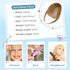 Bangs Hair Clip in Bangs,100% Real Human Hair Extensions French Bangs Clip on Curtain Flat Bangs Fringe with Temples Hairpieces for Women Light Br...