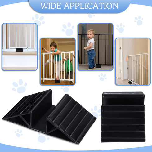 6 Pcs Support Feet for Pet Gate Plastic Triangle Reinforcement Fitting Dog Panel Isolation Fence Free Standing Pet Gate Dog Fence Panels for Confi...