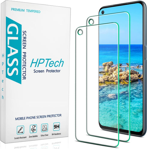 HPTech (2 Pack) Screen Protector for OnePlus Nord N200 5G Tempered Glass, 9H Hardness, Anti Scratch, Bubble Free, Case Friendly...