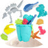 Dinosaur Beach Toys and Sand Tools Kids Set - Outdoor & Travel Fun for Toddlers, Boys or Girls with Dino Bucket for Sand Castle Building Kit - 21 ...