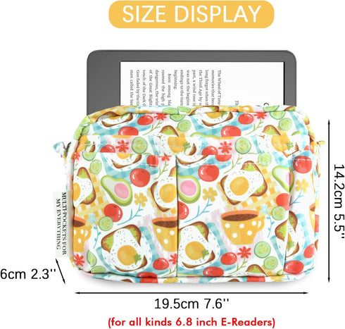 qianshan Multi-functional Craft Organizer Bag, Waterproof Travel Pouch Zippered Case, Small Journal Supplies Storage Case for Notebooks, Stationer...