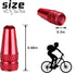 Bike Presta Valve Caps Red Presta Caps Aluminum Alloy Anodized, Fully Thread Red Air Dust Valve Stem Covers for Bike Used on Presta/French Valves,...