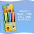 Crayola Taste Beauty Bathtub Markers, Washable Markers for Baths in Green, Red, Blue, Purple, and Orange...